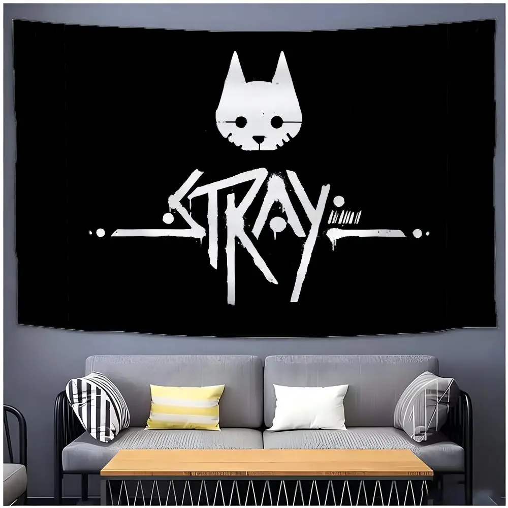 Game Adventure Stray Flags Daily Four Ring Borderless Design Indoor Outdoor Decor Easy to Hang Install