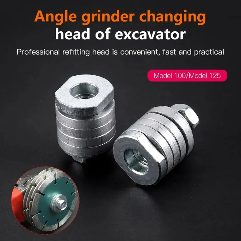 M10 M14 Angle Grinder Adapter Part To Grooving Machine Adapter for 100/125-230 Angle Grinder Polisher Interface Conversion Head