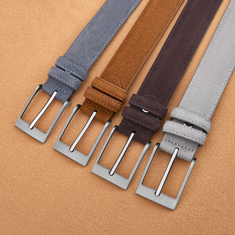 2025 new suede belt, popular style, casual belt, suitable for both men and women, fashionable style, durable belt