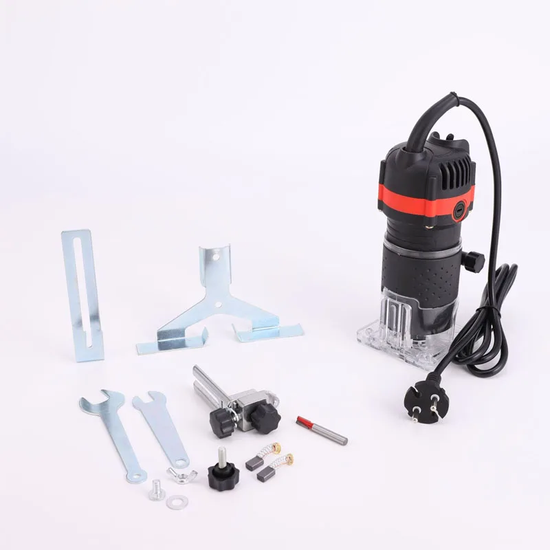 Multifunctional Electric Wood Machine, Household All Copper Woodworking Carving Slotting Drilling Tool Set