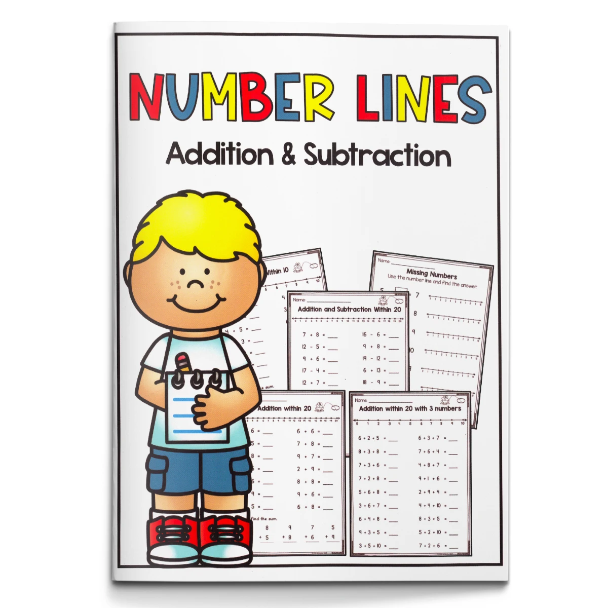 Kids Number & Arithmetic Workbook, Math Practice Book, Learn Counting, Addition & Subtraction, Improve Calculation Skills