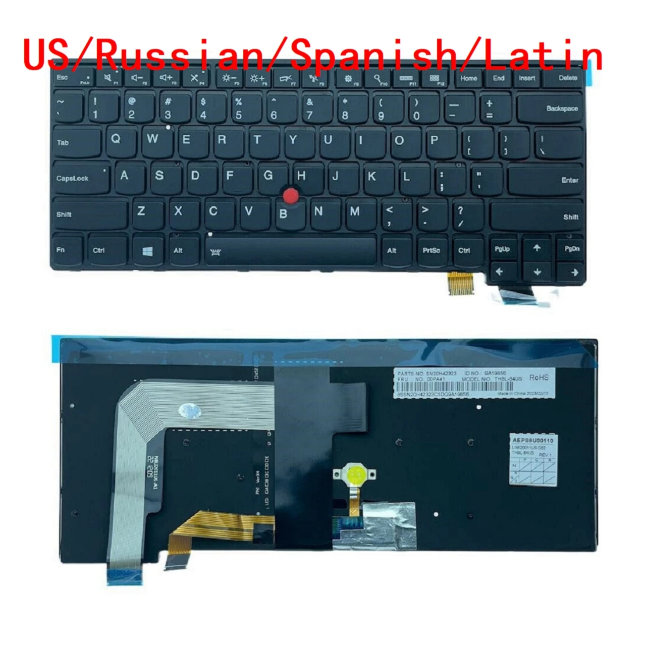 Клавиатура для ноутбука Lenovo Thinkpad 13 S2 2nd T460s 01YR088 01EN887 01YR078-KR 01YT176