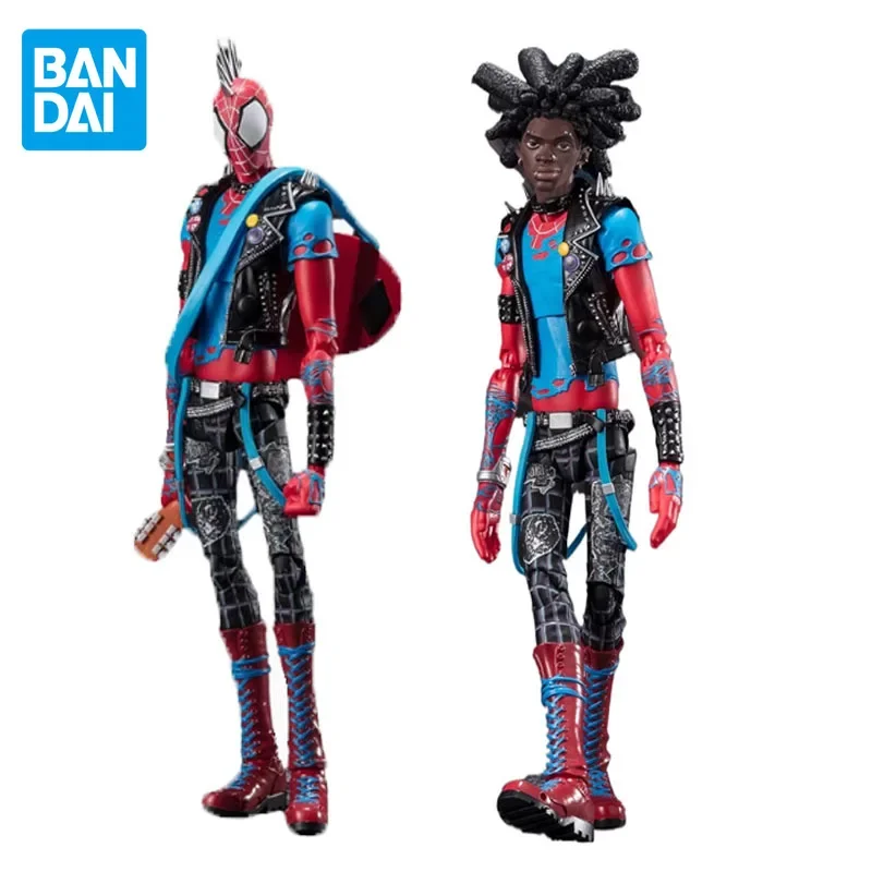 

Bandai Original S.H.Figuarts Spider Man Anime Figure Spider Punk Action Figure Toys for Boys Girls Kids Children Birthday Gifts