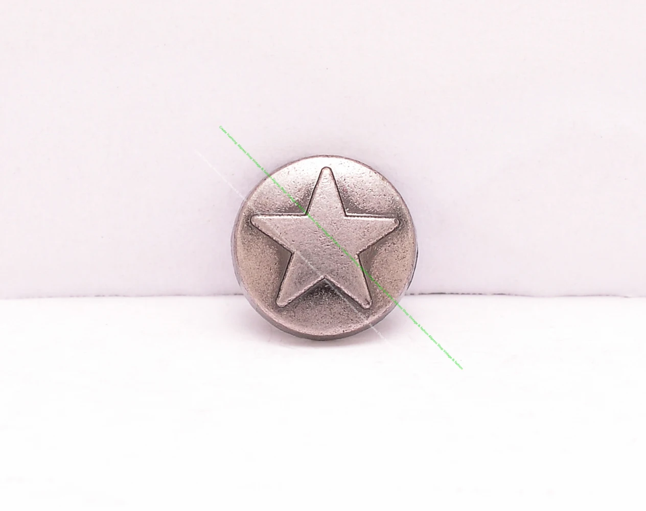 50pc Rock Vintage Silver Round STAT Stud Spikes for Bag Shoes Belt Leathercraft