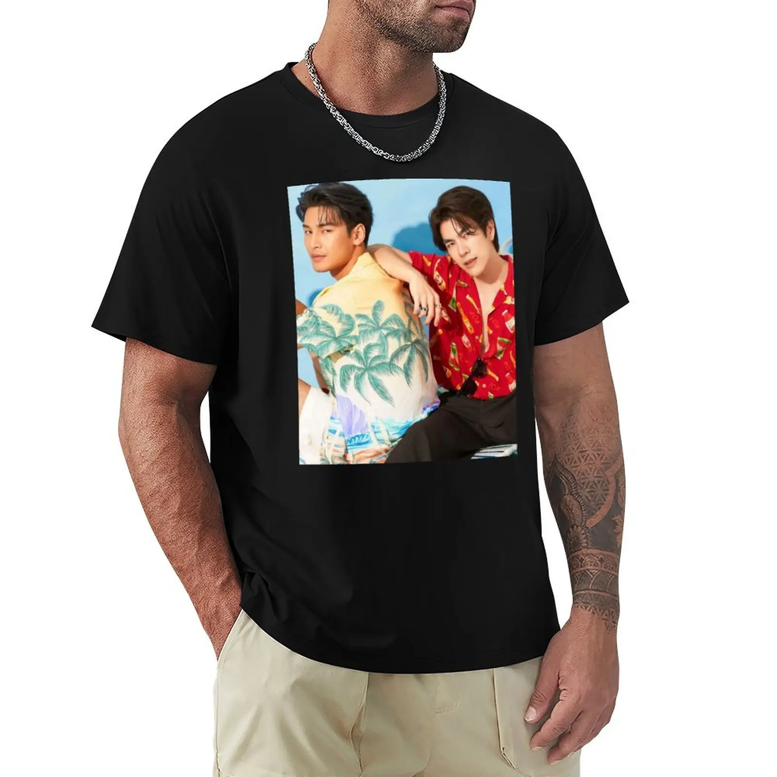 

mileapo- mile phakphum and apo nattawin T-Shirt Casual Trendy Streetwear Tee Shirt