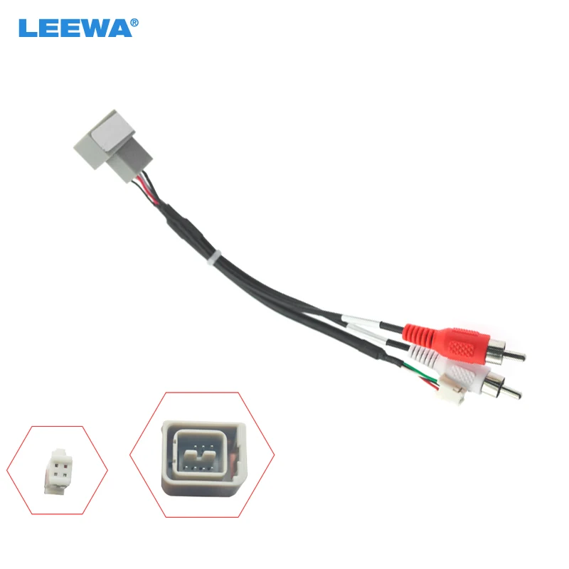 

LEEWA Car Radio Audio Wiring Harness With USB Cable For Lada Vesta Aftermarket Stereo Installation Wire Adapter #CA5322