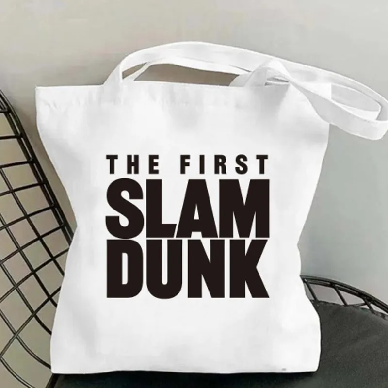 Bilili THE FIRST SLAM DUNK borse a tracolla da donna borsa a mano Casual borsa per la spesa in cotone di grande capacità