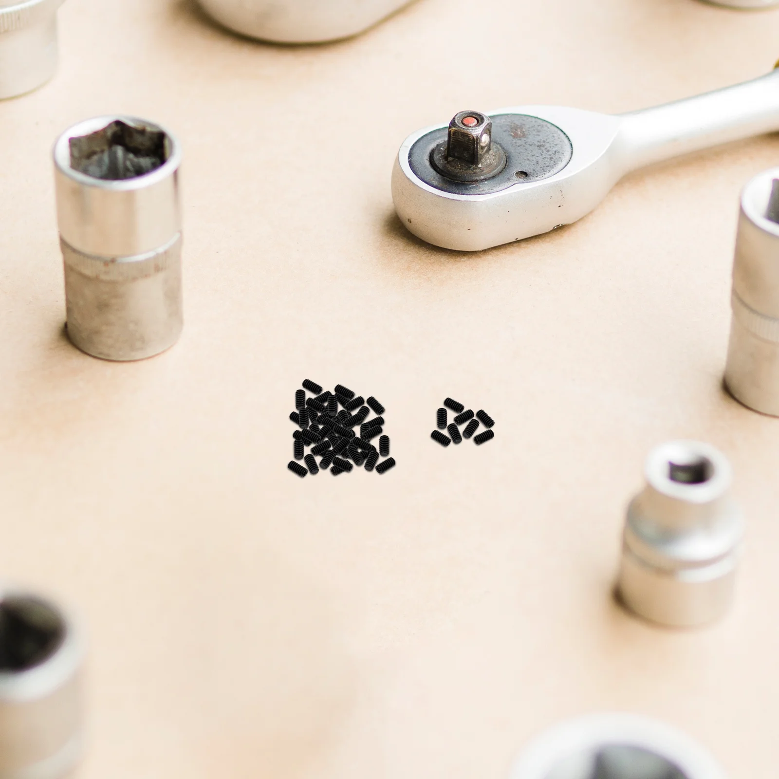 

50Pcs Socket Set Screw Black Carbon Steel Allen Head Internal Hex Drive Grub Screws Flat End Secure Fastening for Door Handles