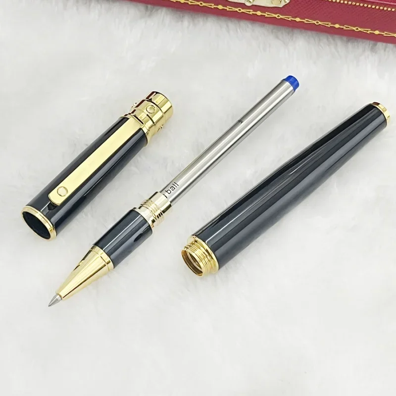 CT Classic Matte Metal Barrel Roller Ball Pen With Serial Number Writing Smooth Luxury Stationery