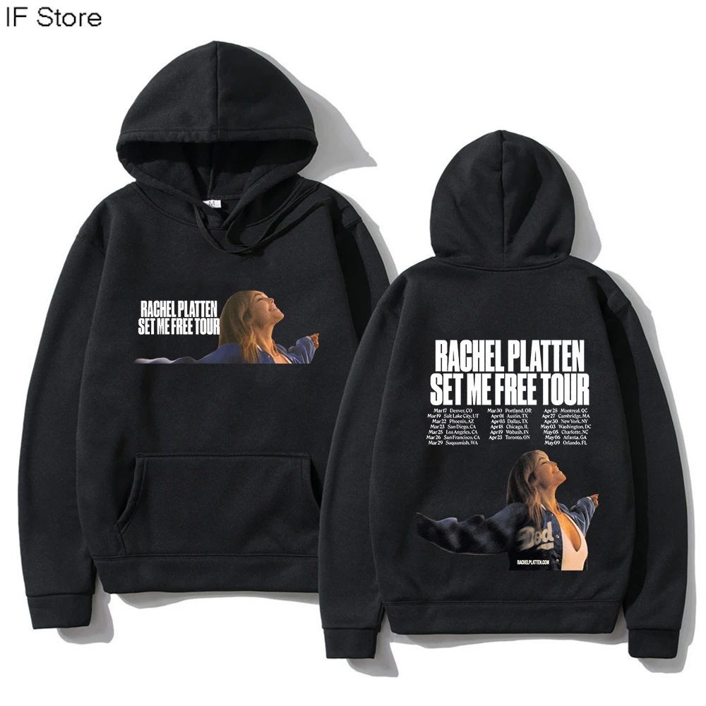 

Rachel Platten Set Me Free Tour 2025 Hoodie Fashion Men/women Hoodies Harajuku Aesthetic Clothes Unisex Fleece Vintage Pullover