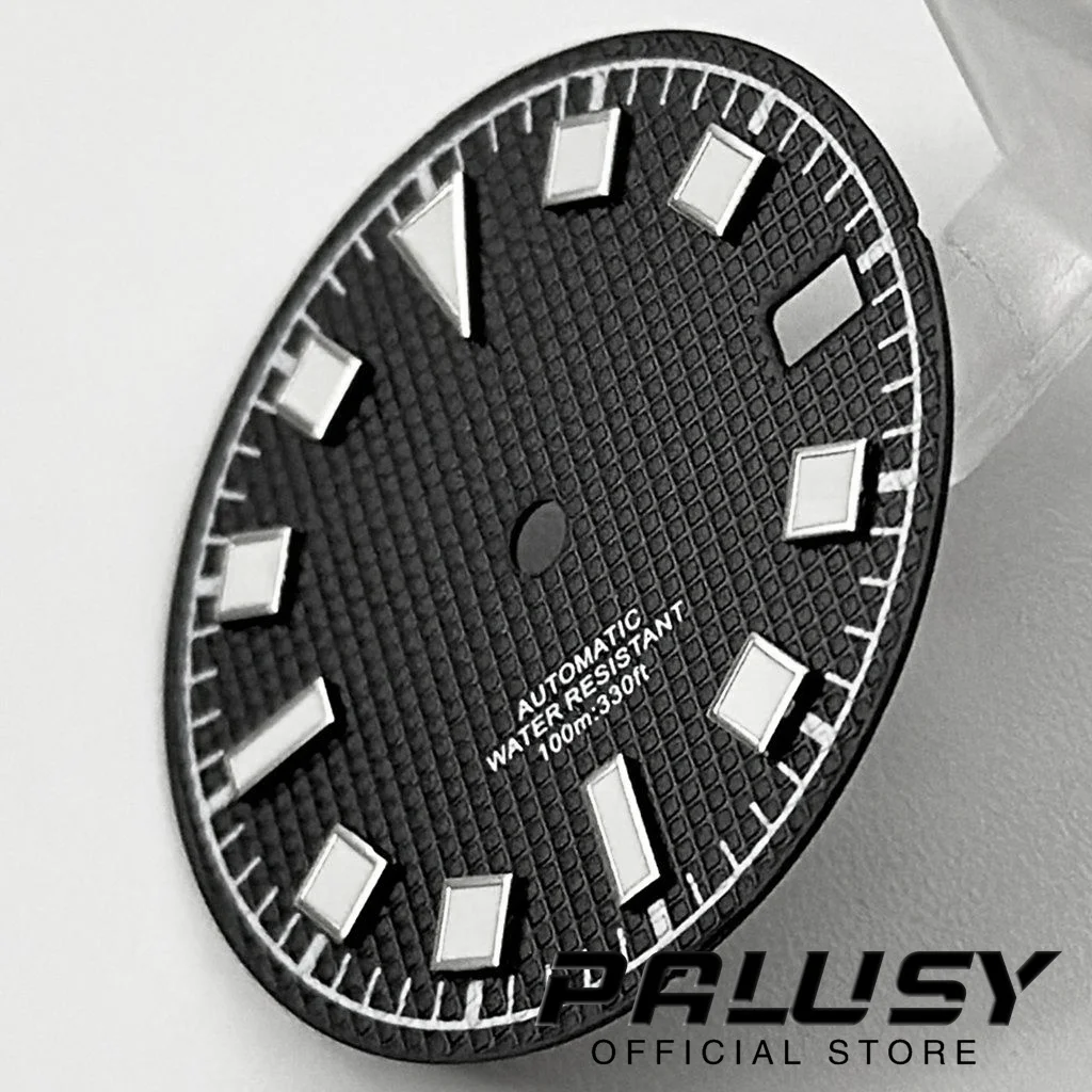 Nh35 29mm Blue Black Green Watch Dial Green Luminous Watch Faces for NH35 4R35 Movement Replacement Parts