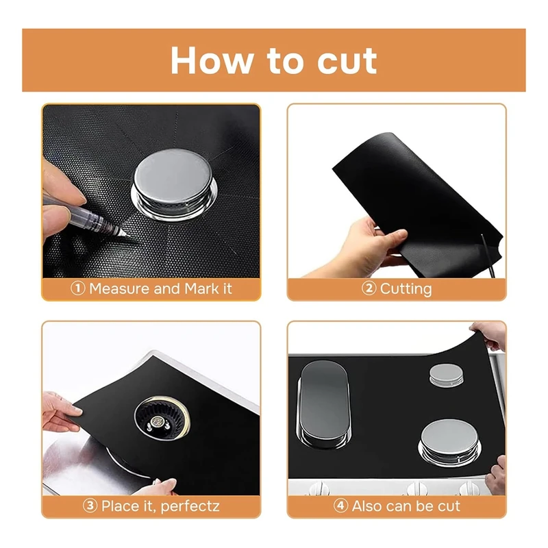 حراس لموقد الغاز العلوي يغطي حامي 0.3 مللي متر ، موقد الغاز الموقد يغطي 3 موقد حصيرة حامي مع 2 موقد الفضاء الحشو دائم