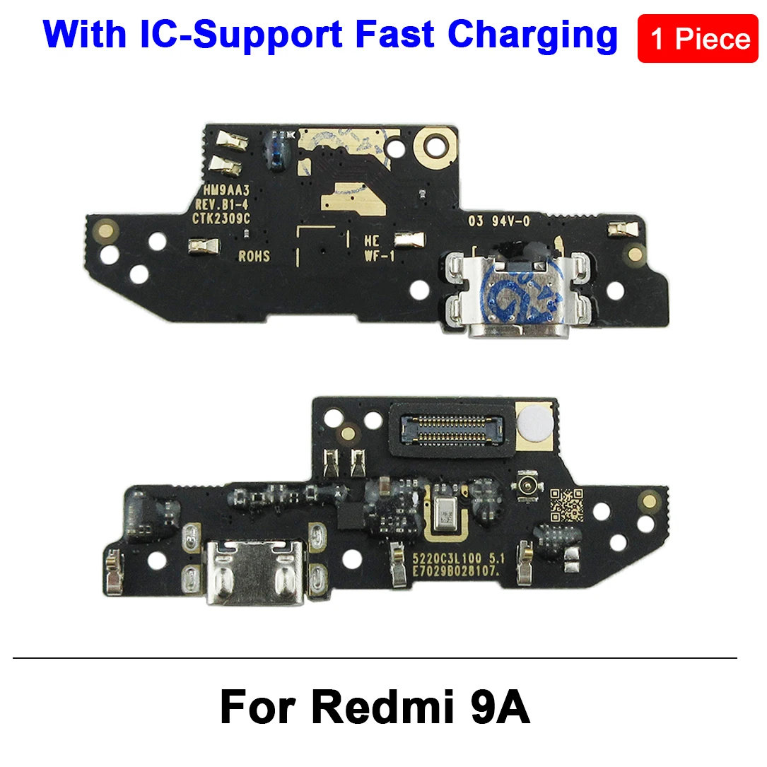 Supports Fast Charging Board for Xiaomi Redmi 9 9A 9C 9T 12C USB Charger Dock Port Connector Flex Cable Module