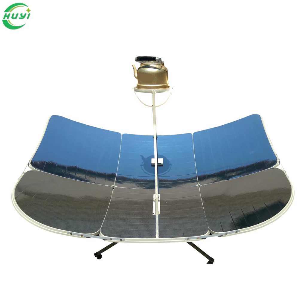 rectangle Outdoor movable solar cooker circular solar parabolic cooking tool solar clean energy