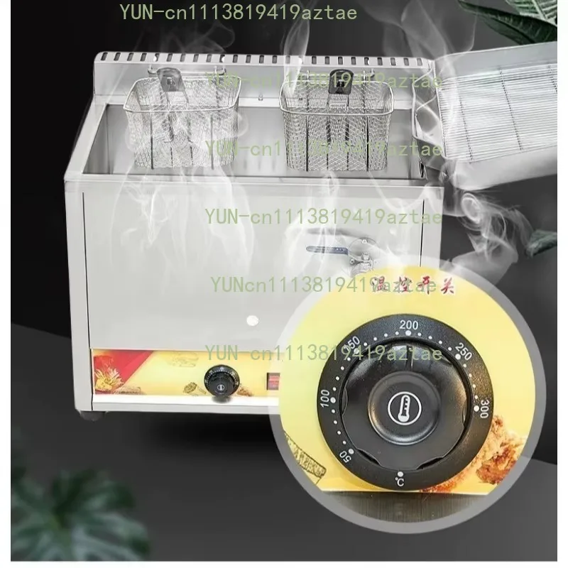 Commercial Stainless Steel Frying Machine Auto Temperature Control For Donuts Chicken Food Processing