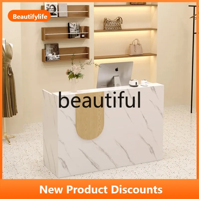 B73 Checkout page Shop Small beauty manicure, simple e****my Bar table Clothing haircut Florist counter