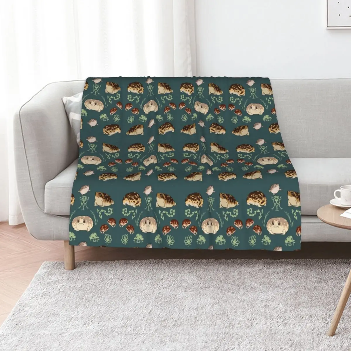 Rain Frog Pattern Throw Blanket Comforter Cute Plaid Cute Bed christmas gifts Decoratives Blankets