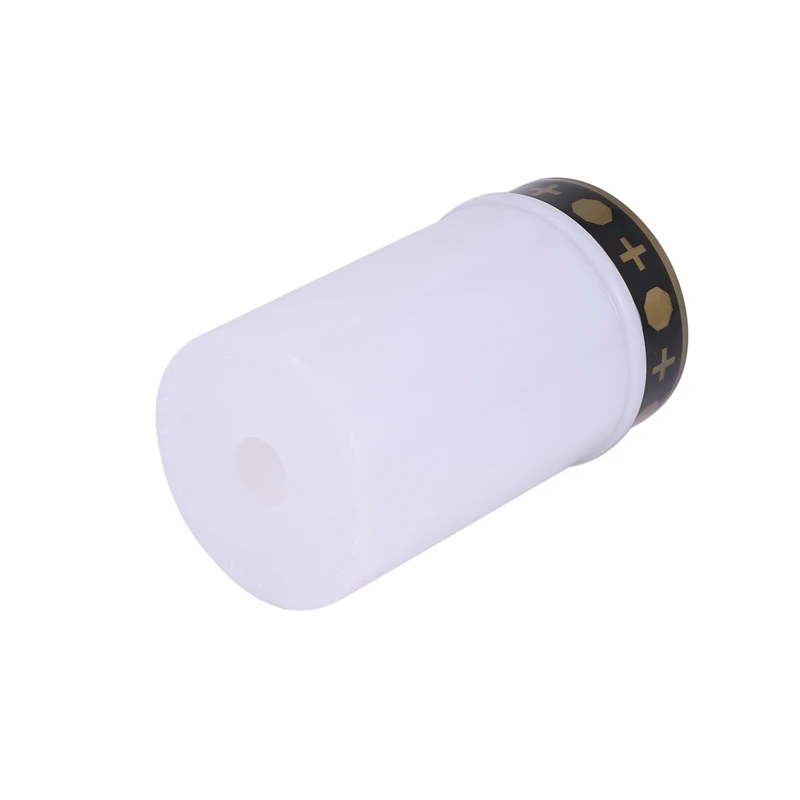 Vela de sepultura branca TKOH para luzes solares de sepultura de cemitério com iluminação LED luz de sepultura 5 unidades