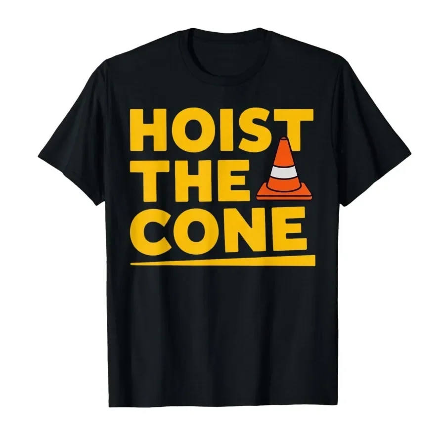 Hoist The Cone Funny Baseball Meme T-shirt For T Shirts Short Sleeve Tops 0410-1