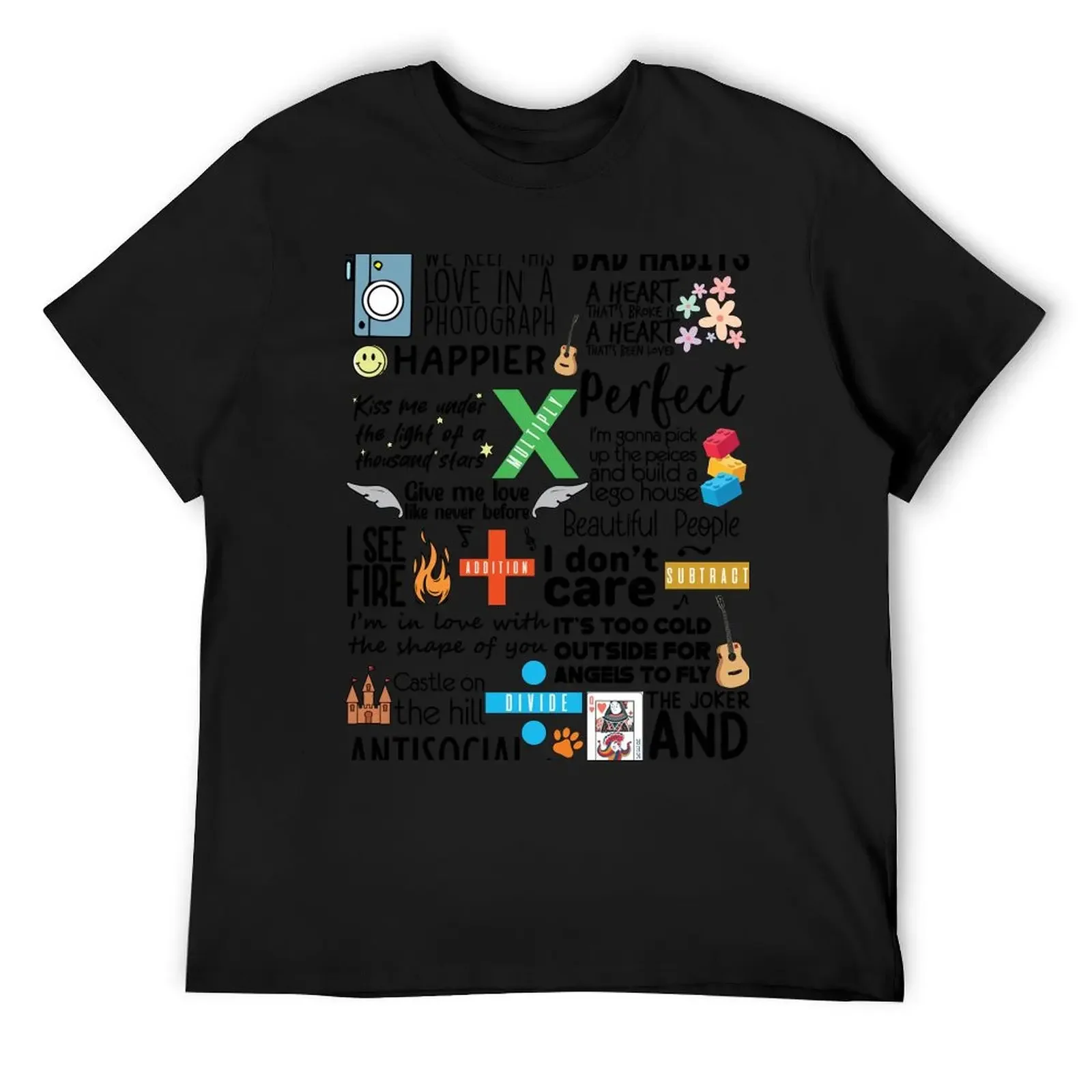 

Ed's Songbook T-Shirt vintage anime Aesthetic clothing t shirts for men cotton