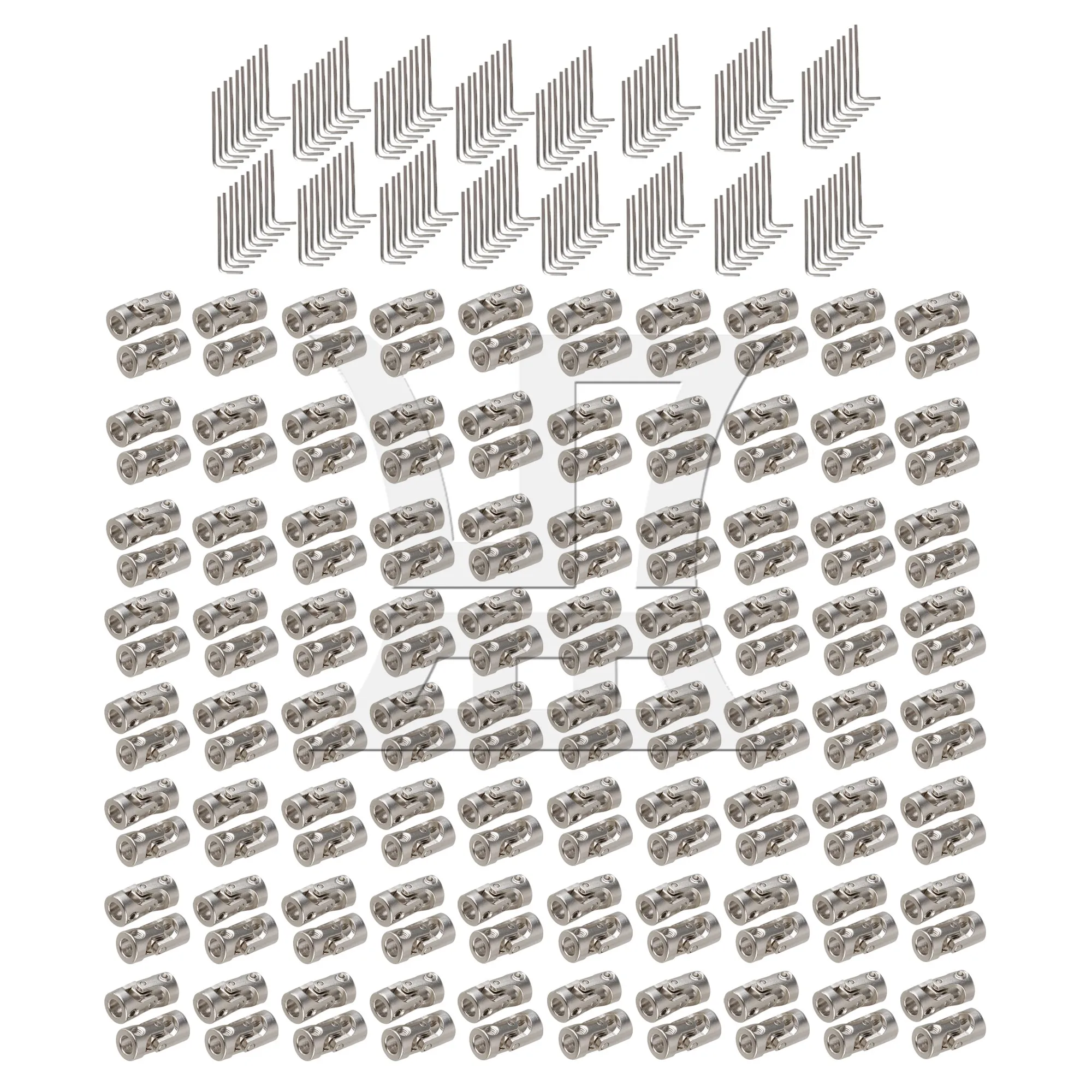 

160 Pcs Metal Motor Shaft Coupling Coupler for RC Car Boat Robot 6-6mm