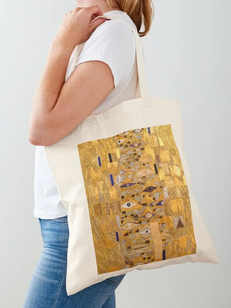 Adele Bloch-Bauer I - Detail by Gustav Klimt Gold Tote Bag large tote bag Big bag women