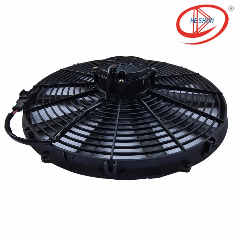12V/24V Optional Replacement SPAL Cooling Fan Radiator Fan for Engineering Vehicles 16inch 240W 3000RPM 1530CFM Waterproof IP68