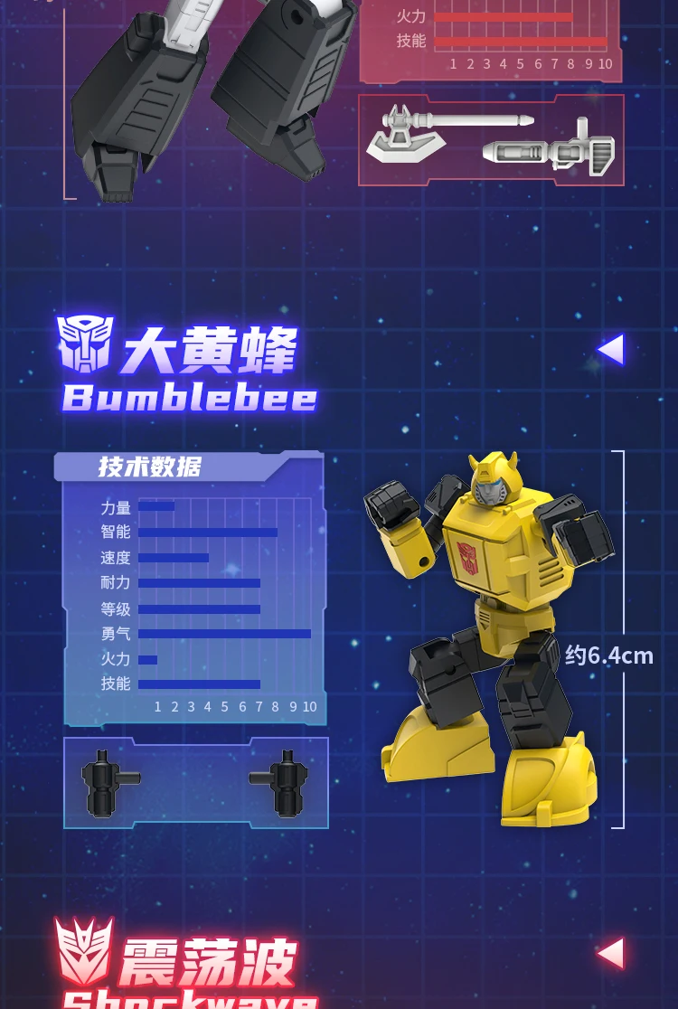 Transformations-Blindbox Optimus Prime Actionfigur Megatron Starscream Shockwave Bumblebee Anime-Modell Kinderspielzeug Geschenke – Detail 7