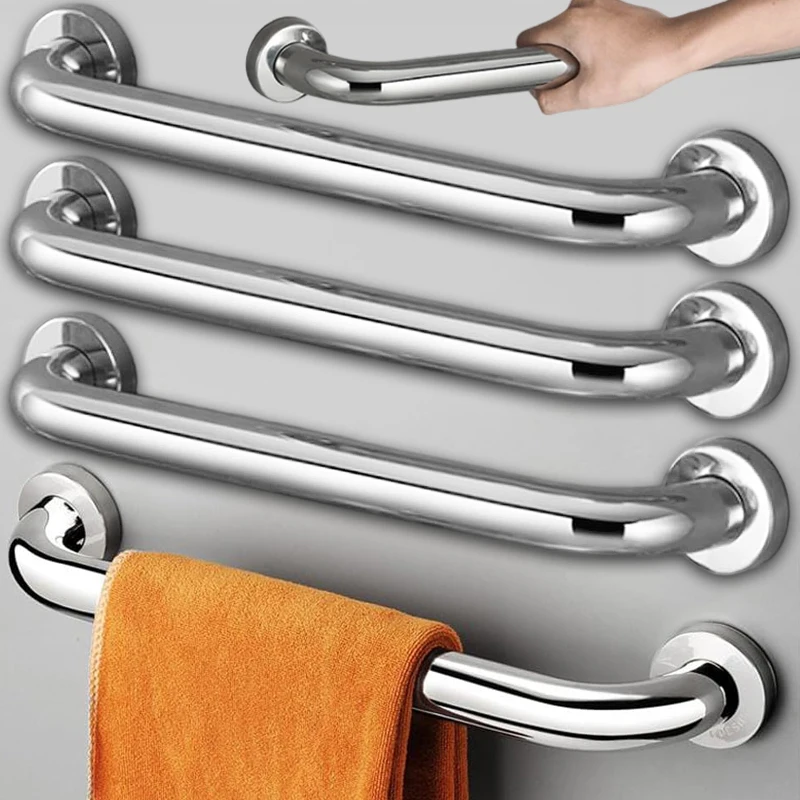 

Stainless Steel Safety Grab Bar Stair Railing Hand Rails Wall Mount Support Handrail Bathroom Shower Towels Holder Handles