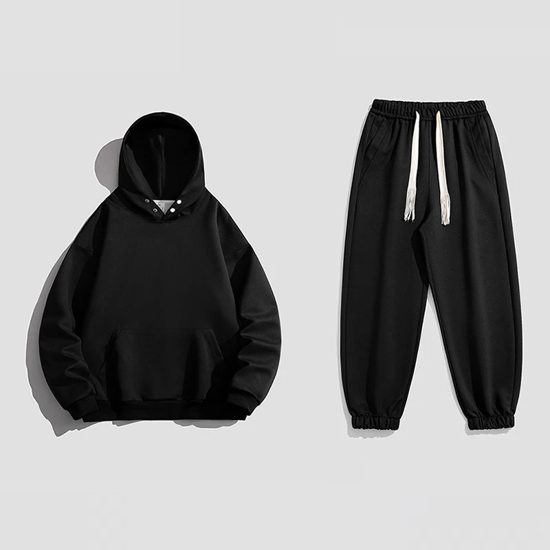 

2025 New Faionable Hoodie Sweatirt Men's Autumn Winter INS Trendy Brand Versatile Korean High Street Couple Set Polyester...