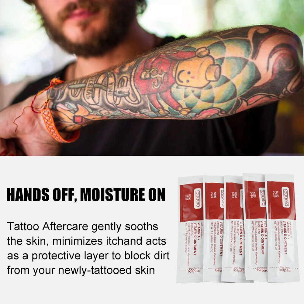 Fougera Tattoo Cream Tattoo Aftercare Cream Tattoo Soothing Care Eyebrow Lips Supply Recovery Vitamin A&D Ointment Repair Balms - Image 3