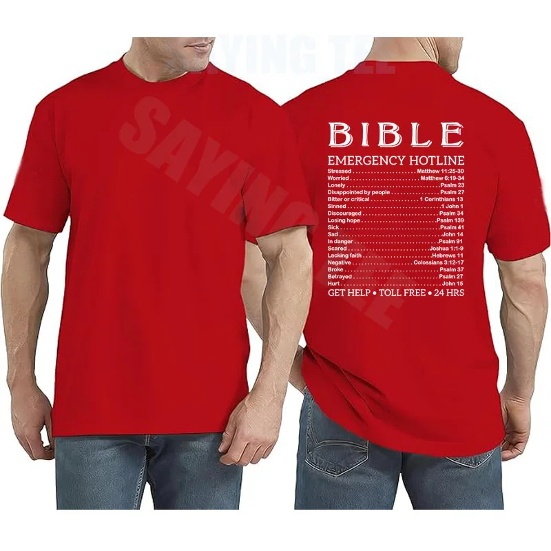 Gott antwortet auf die Notrufnummern der Bibel Lustiges Hotline-Christen-T-Shirt Y2k Jesus Glaube Bibel Notfall Religiöses Grafik-T-Shirt – Detail 14
