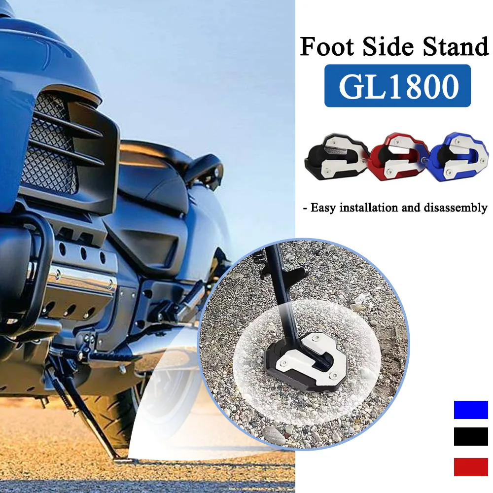 

Motorcycle Kickstand Foot Side Stand Extension Pad Support Plate For Honda Goldwing 1800 GL1800 F6B 2018-2023