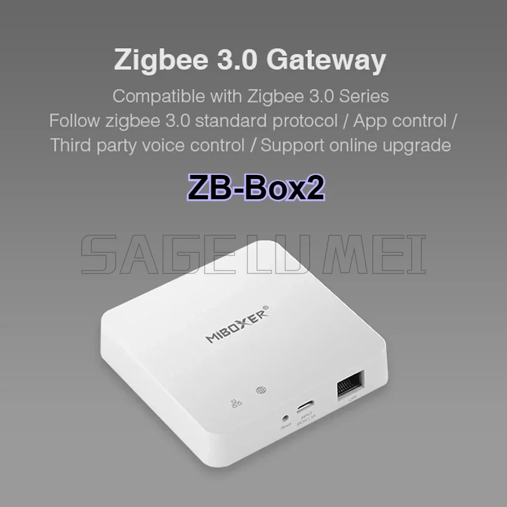 ZB-Box2 WiFi-Enabled Zigbee3.0 Gateway ZB-Box3with Bluetooth Compatibility Mesh Multimode Support App&Voice Control Capabilities