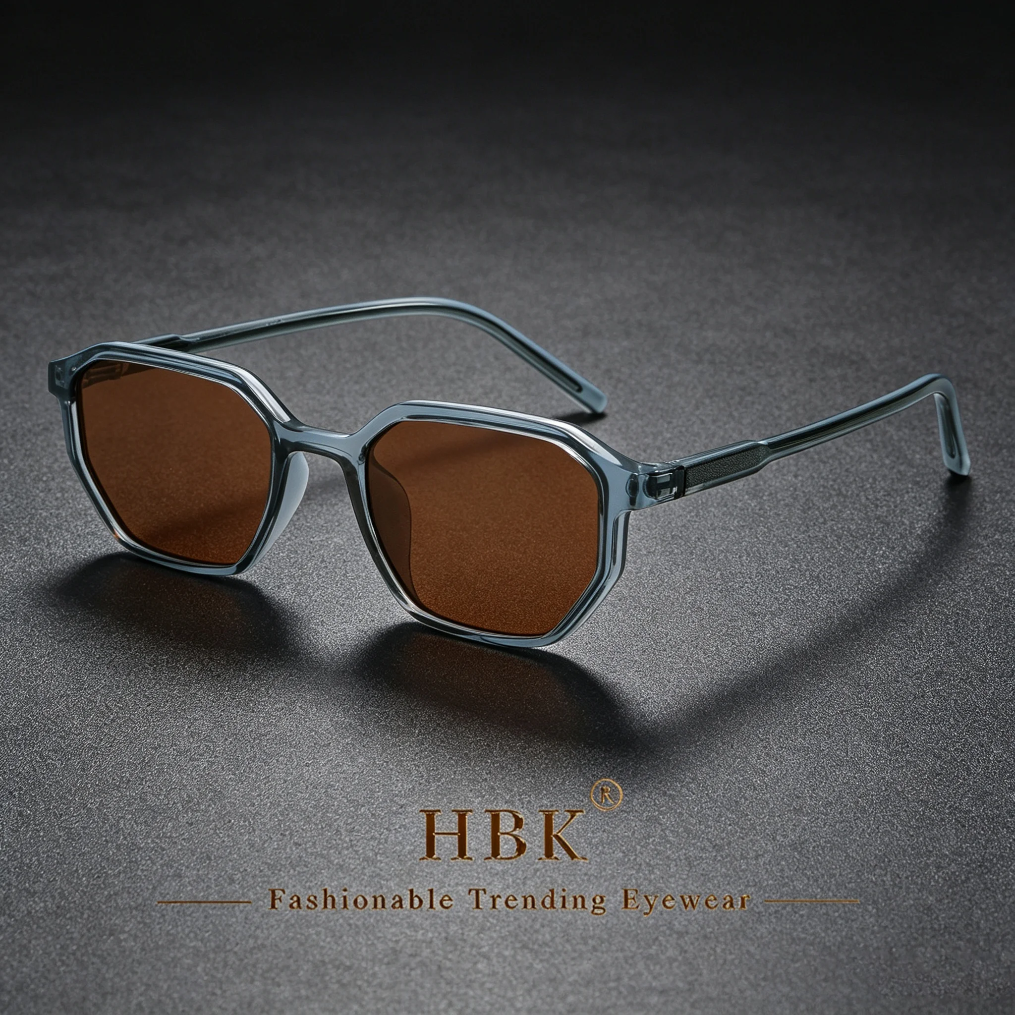 HBK Vintage Men Punk Sunglasses Cellulose Propionate Temple Tips Design Sun Glasses Women's Outdoor Travel Driving Glasses UV400