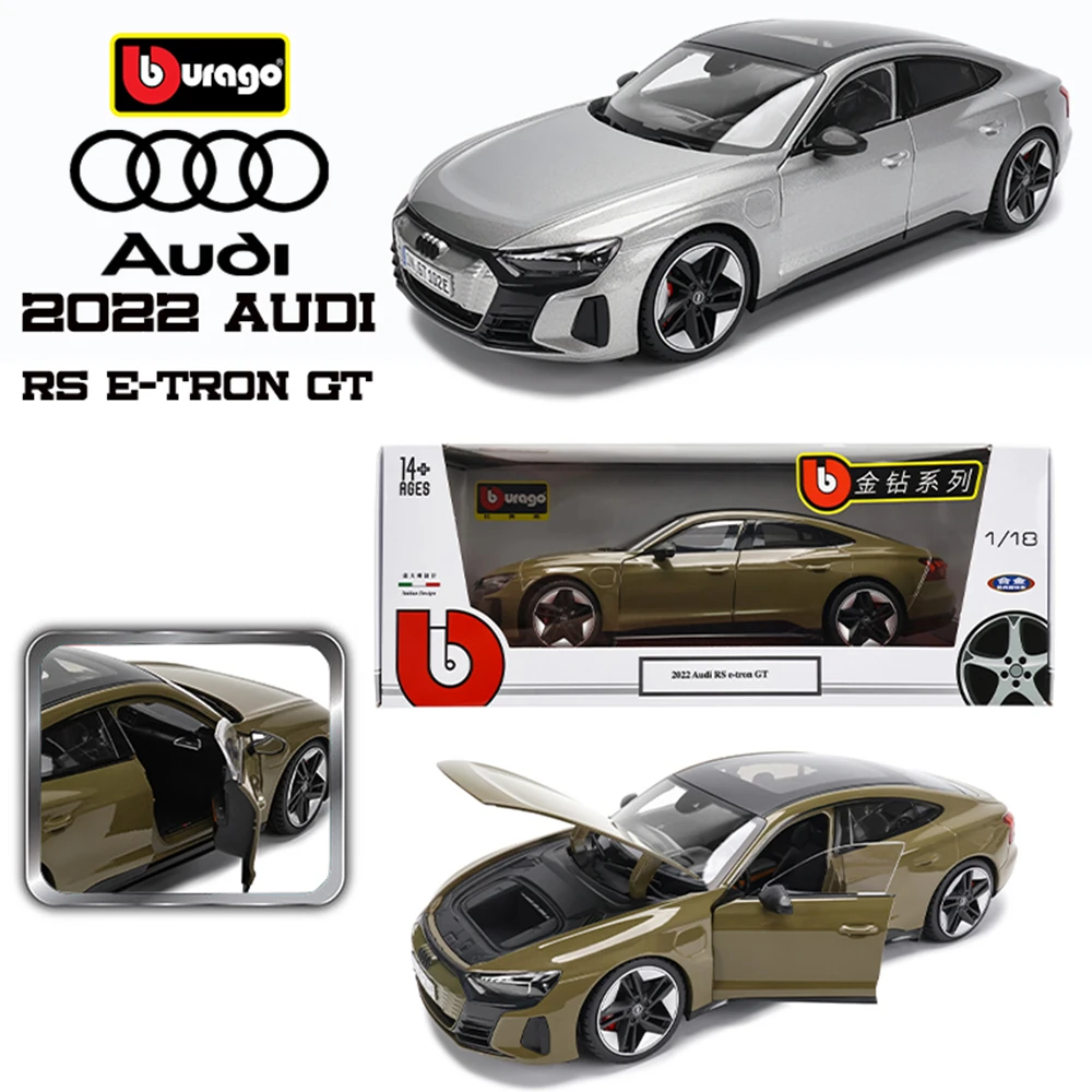 Bburago 1:18 2022 Audi RS e-tron GT Heritage Series Alloy Retro Car Model Classic Car Model Car Decoration Collection gift