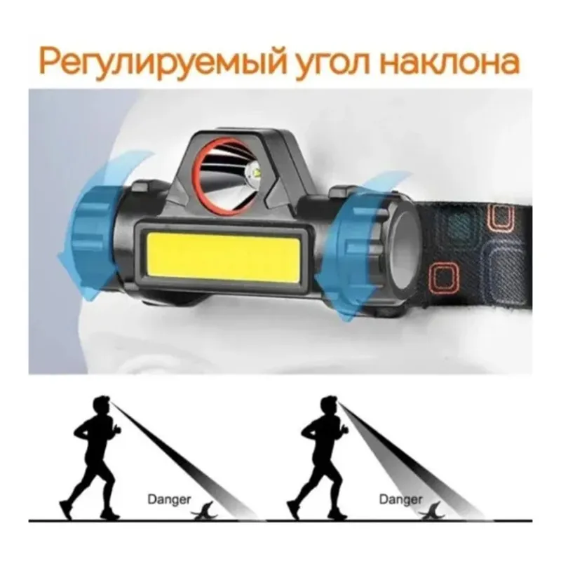 

AB34-LED Headlamp-Rechargeable, Light Weight, For Outdoor Activities-Headband Lighting, Perfect Design
