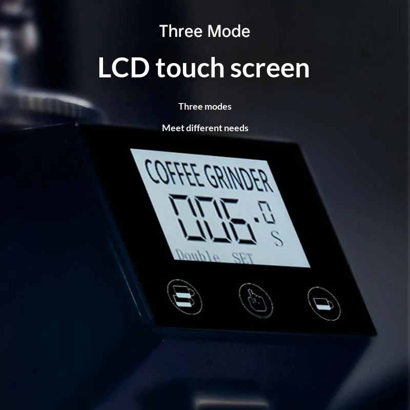 Cross Border Italian Quantitative Electric CNC Coffee Grinder LCD Touch Screen Fully Automatic Grinding Portable Hotel Use
