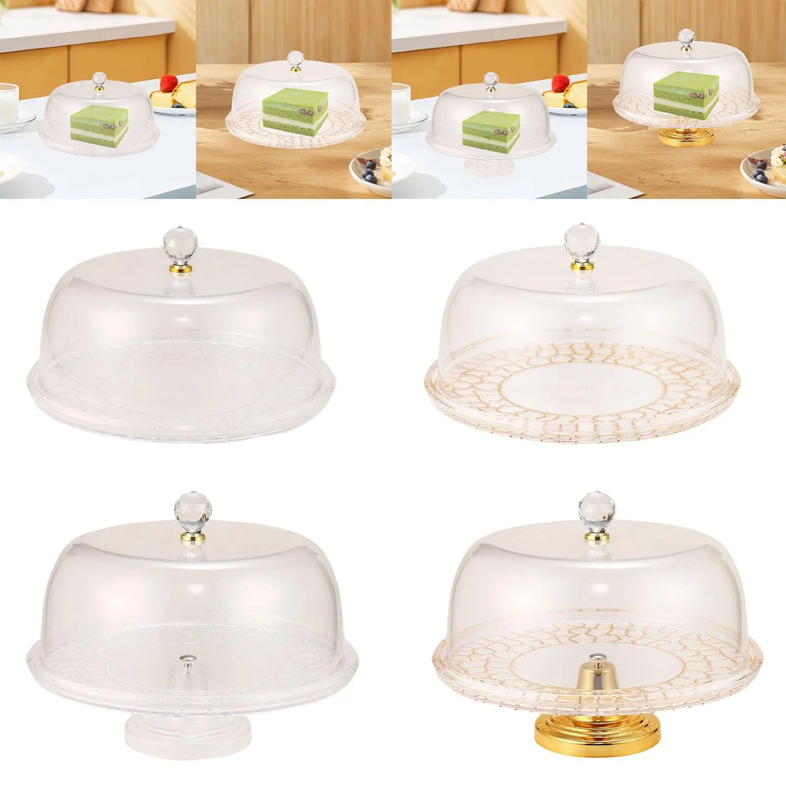 

Round Cake Dome Cover Food Tent Multifunctional Portable Protect Cover Food Plate Lid for Dessert Cheesecake Cheese Baking