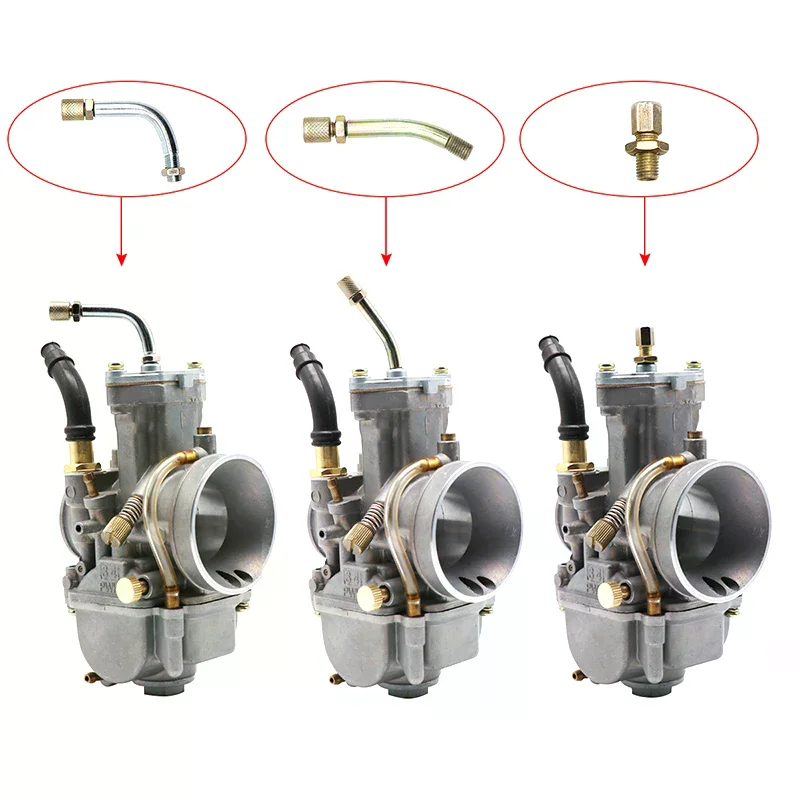 Racing 90-degree Throttle Cable Adjuster For PHBG Keihin PWK PJ PWM PE Mikuni TM VM Carburetor Throttle Cable Tube