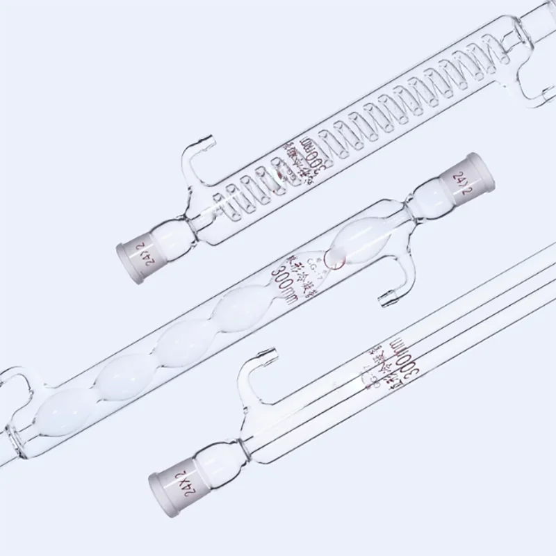 Serpentine spherical straight condenser tube laboratory reflux condenser tube 200/300mm