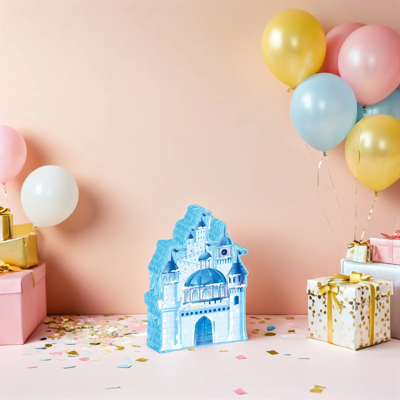 

1 set 1 Set Princess Castle Pinata Christmas Candy Game Blindfold Birthday Party Supplies Hanging Decor Holder For