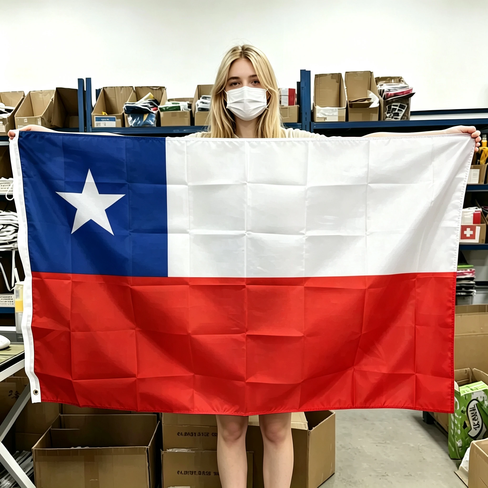 60x90cm 90x150cm 120x180cm Chile Flag Tapestry Polyester Banner With Brass Grommets For Wall Decor