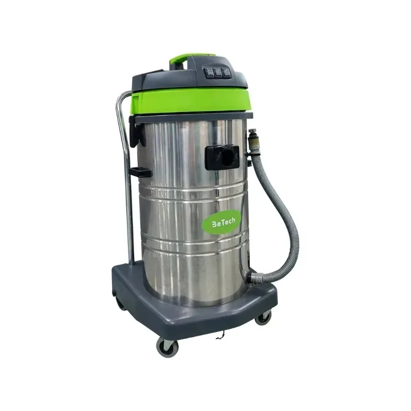 

Промышленный и коммерческий электрический пылесос мощностью 3000 Вт для влажной и сухой уборки, емкость 80 л из нержавеющей стали для уборки