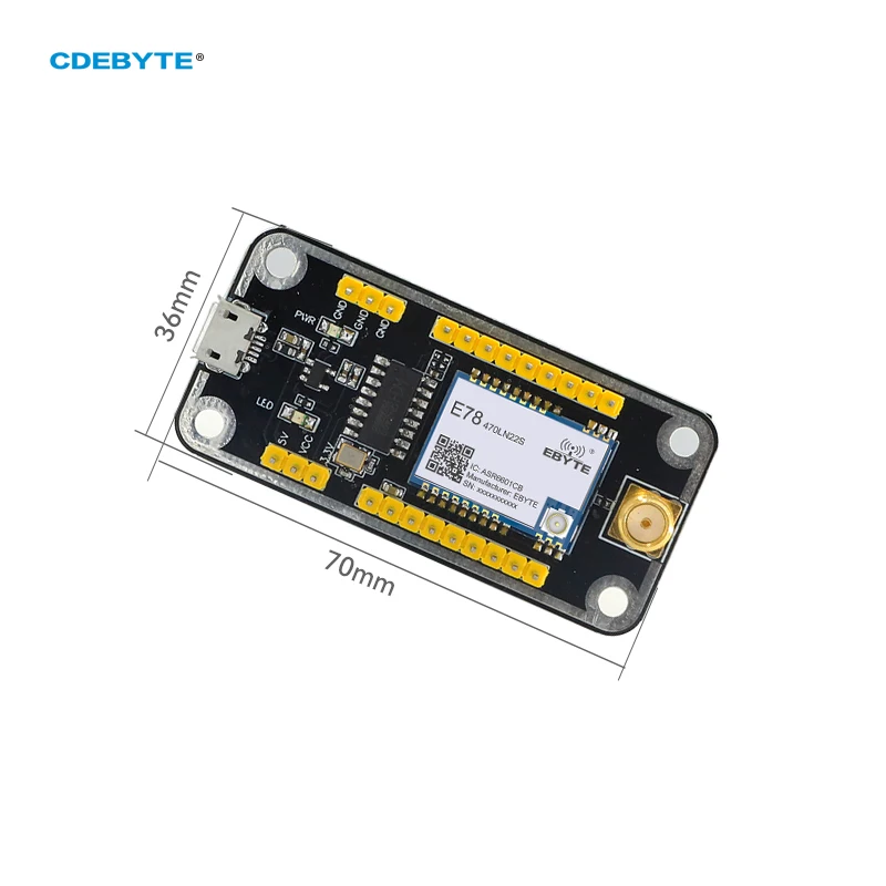 UART Wireless Module Test Board CDEBYTE E78-400TBL-02 Pre-soldered E78-470LN22S(6601) For E78 Series USB Interface Test Kit