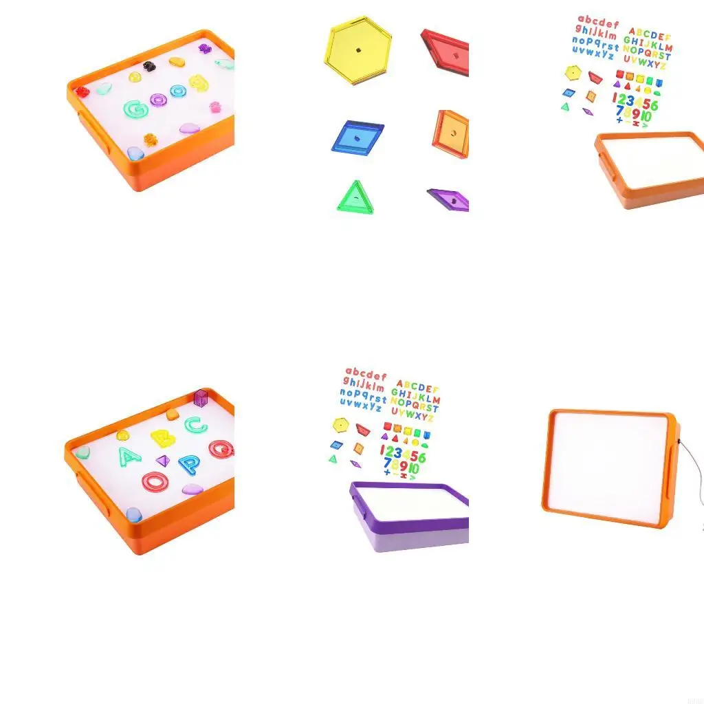Home Learning Tracing Light Box for Kids with LED Drawing Panel, Clear Panel, and Side Grip Tray for Creative Practice 896C