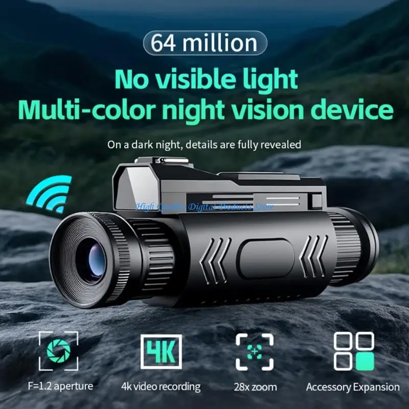 

U2JE Multiple Functional 4K Monocular Night View Device 7 Adjustable Brightness Levels