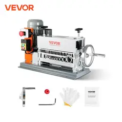 VEVOR Electric / Manual Wire Stripping Machine Cable Stripper Wire Peeler 370W 1.5-36mm 11 Channels for Scrap Copper Recycling