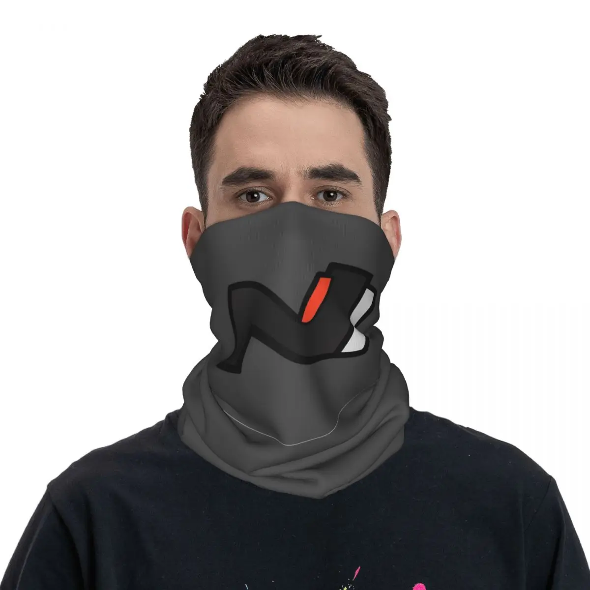 وشاح قناع مطبوع بشعار Hyundai N Performance Dark Bandana Neck Gaiter وشاح دافئ لركوب الدراجات للجنسين للبالغين في الشتاء