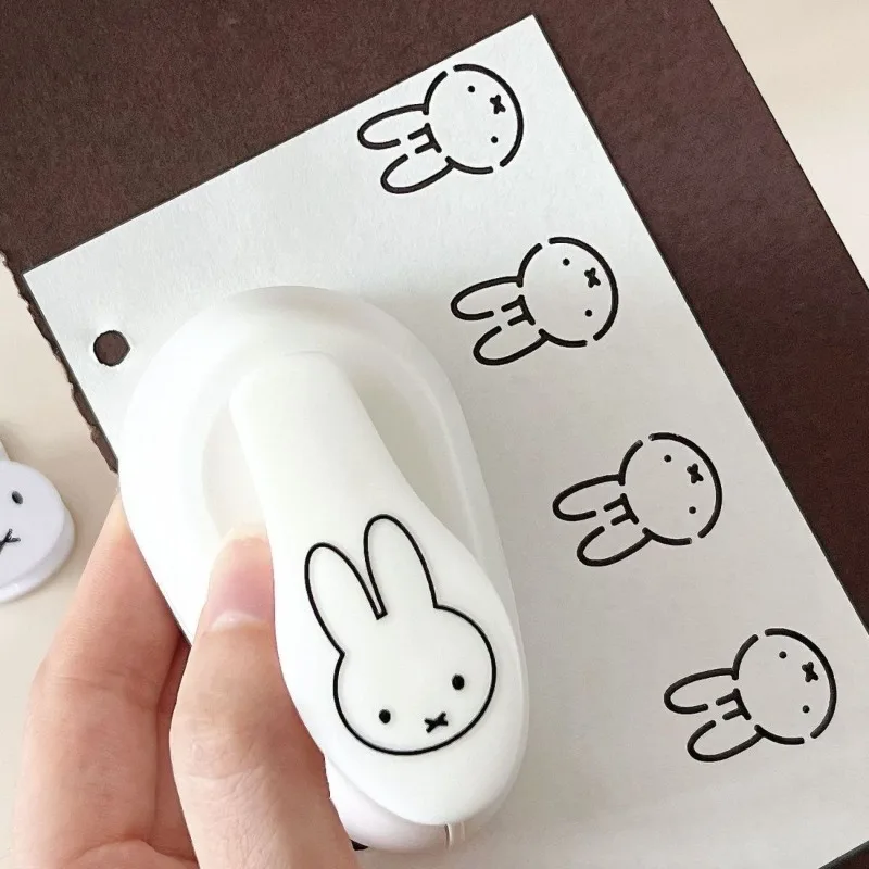 

Cute Miffy Rabbit DIY Embossing Device Kawaii Anime Decoration Material Printing Hollow Punch Decorator Girl Birthday Gift